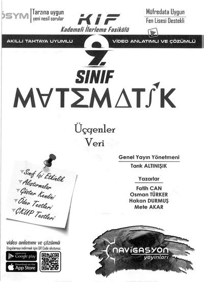 KADEMELİ İLERLEME FASİKÜLÜ MATEMATİK ÜÇGENLER VERİ Panda Fotokopi & Baskı Merkezi