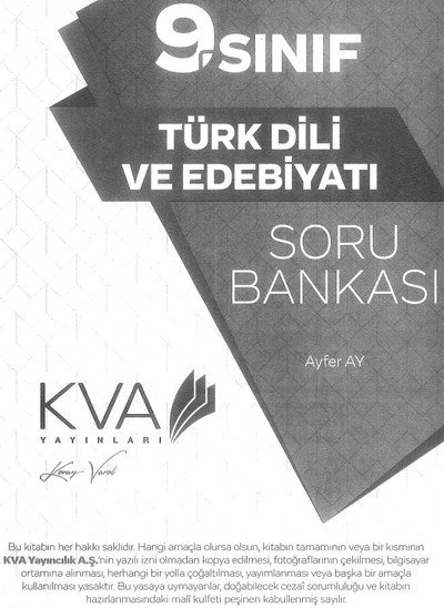 TÜRK DİLİ VE EDEBİYATI SORU BANKASI