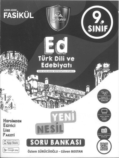 TÜRK DİLİ VE EDEBİYATI SON AÇIKLANAN MÜFREDATLA UYGUN YENİ NESİL SORU BANKASI Panda Fotokopi & Baskı Merkezi