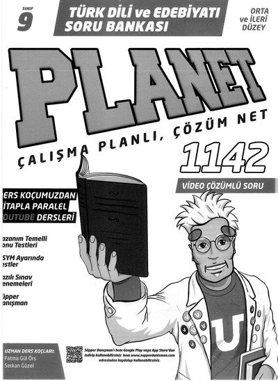 TÜRK DİLİ VE EDEBİYATI SORU BANKASI PLANET ÇALIŞMA PLANLI ÇÖZÜM NET Panda Fotokopi & Baskı Merkezi