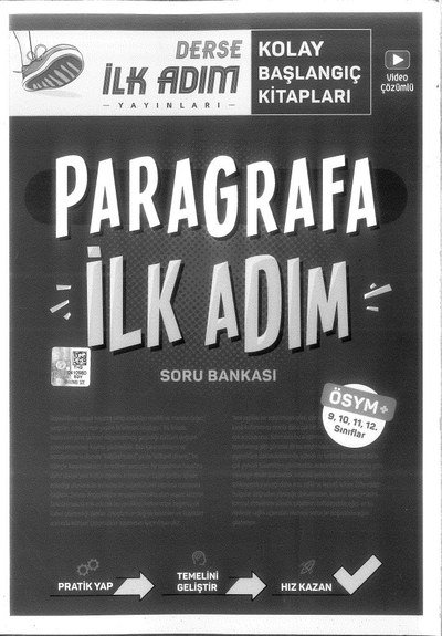 PARAGRAFA İLK ADIM SORU BANKASI Panda Fotokopi & Baskı Merkezi