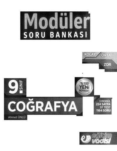 MODÜLER SORU BANKASI COĞRAFYA Panda Fotokopi & Baskı Merkezi