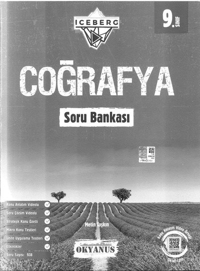 COĞRAFYA SORU BANKASI ICEBERG Panda Fotokopi & Baskı Merkezi
