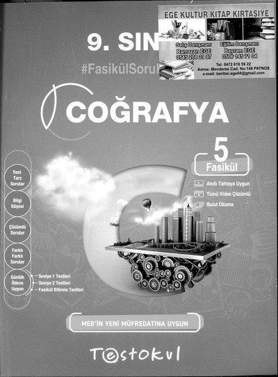 COĞRAFYA FASİKÜL SORU BANKASI Panda Fotokopi & Baskı Merkezi