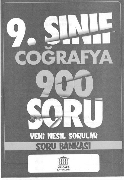 COĞRAFYA 900 SORU YENİ NESİL SORULAR SORU BANKASI Panda Fotokopi & Baskı Merkezi