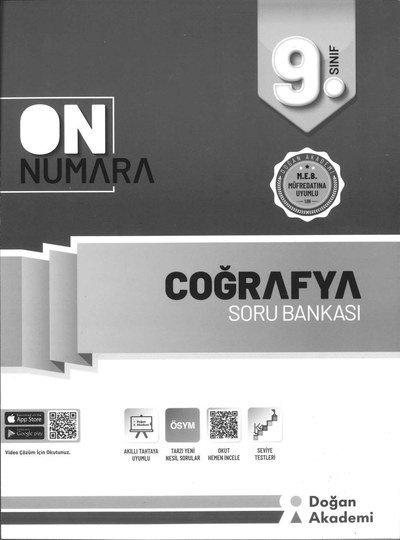 ON NUMARA COĞRAFYA SORU BANKASI Panda Fotokopi & Baskı Merkezi