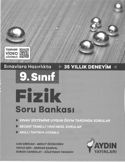 FİZİK SORU BANKASI SINAVLARA HAZIRLIK 35 YILLIK DENEYİM Panda Fotokopi & Baskı Merkezi