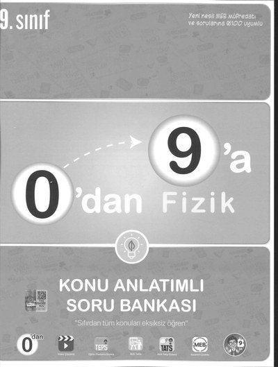 0'DAN 9'A FİZİK KONU ANLATIMLI SORU BANKASI Panda Fotokopi & Baskı Merkezi