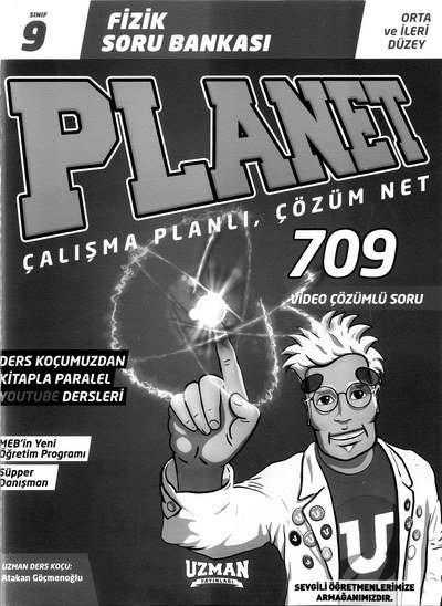FİZİK SORU BANKASI PLANET ÇALIŞMA PLANLI ÇÖZÜM NET 709 SORU Panda Fotokopi & Baskı Merkezi