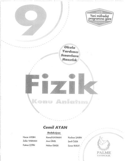 FİZİK KONU ANLATIM OKULA YARDIMCI SINAVLARA HAZIRLIK Panda Fotokopi & Baskı Merkezi