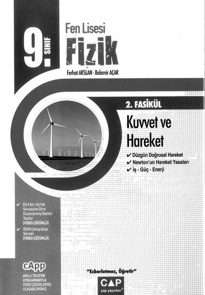 FEN LİSESİ FİZİK 2. FASİKÜL KUVVET VE HAREKET