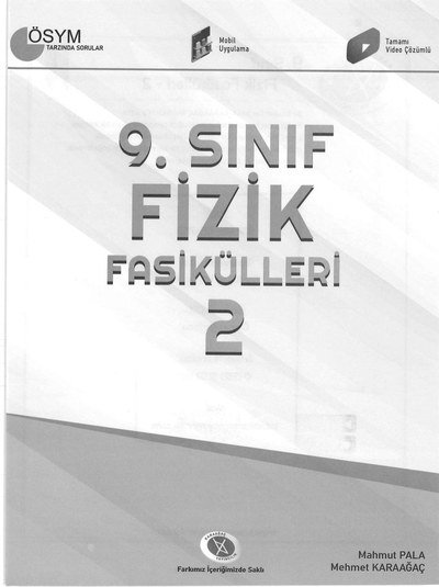 FİZİK FASİKÜLLERİ 2 ÖSYM TARZINDA SORULAR Panda Fotokopi & Baskı Merkezi
