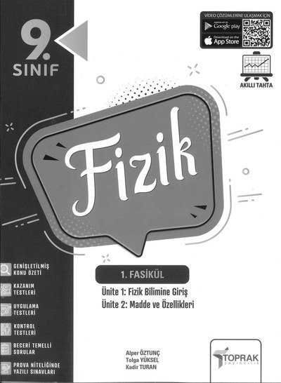 FİZİK 1. FASİKÜL FİZİK BİLİMİNE GİRİŞ MADDE VE ÖZELLİKLERİ Panda Fotokopi & Baskı Merkezi