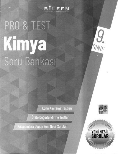 PRO & TEST KİMYA SORU BANKASI YENİ NESİL SORULAR Panda Fotokopi & Baskı Merkezi