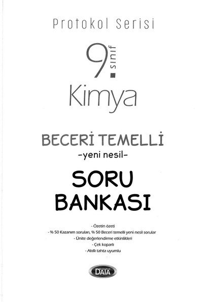 KİMYA BECERİ TEMELLİ YENİ NESİL SORU BANKASI