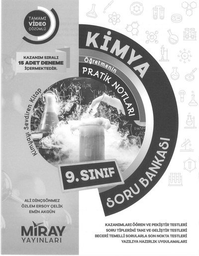 KİMYA ÖĞRETMENİN PRATİK NOTLARI SORU BANKASI Panda Fotokopi & Baskı Merkezi