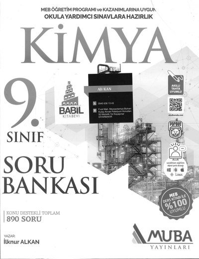 KİMYA SORU BANKASI Panda Fotokopi & Baskı Merkezi