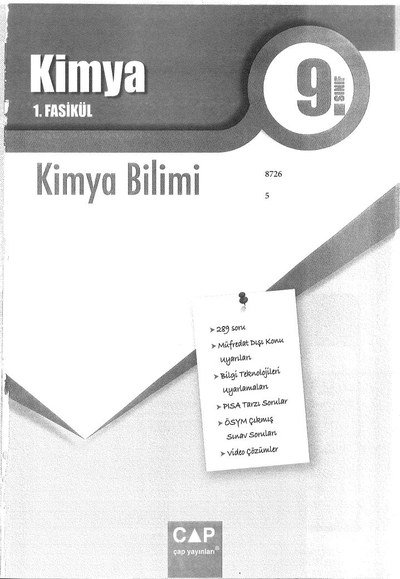 KİMYA 1. FASİKÜL KİMYA BİLİMİ