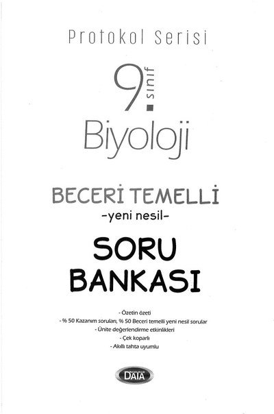 BİYOLOJİ BECERİ TEMELLİ YENİ NESİL SORU BANKASI Panda Fotokopi & Baskı Merkezi