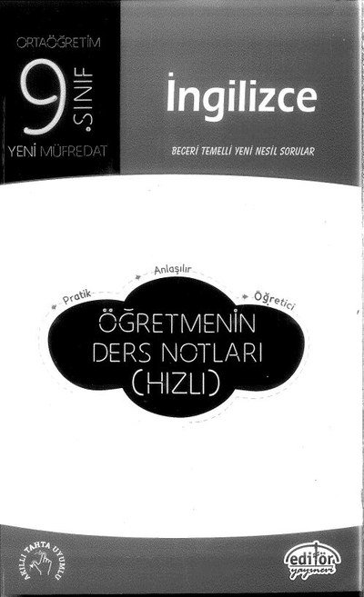 İNGİLİZCE BECERİ TEMELLİ YENİ NESİL SORULAR ÖĞRETMENİN DERS NOTLARI (HIZLI) Panda Fotokopi & Baskı Merkezi