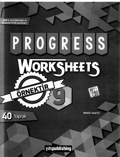 PROGRESS WORKSHEETS 40 YAPRAK