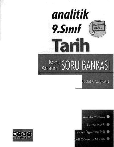 ANALİTİK KONU ANLATIMLI SORU BANKASI TARİH Panda Fotokopi & Baskı Merkezi