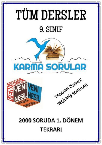 TÜM DERSLER 2000 SORUDA 1. DÖNEM TEKRARI Panda Fotokopi & Baskı Merkezi