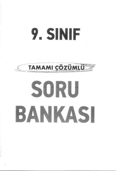 TAMAMI ÇÖZÜMLÜ SORU BANKASI