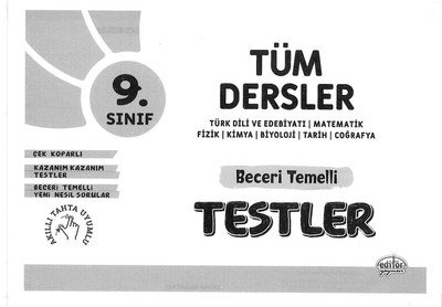 TÜM DERSLER BECERİ TEMELLİ TESTLER