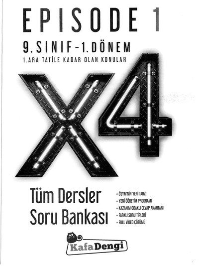 EPISODE 1 X4 TÜM DERSLER SORU BANKASI Panda Fotokopi & Baskı Merkezi