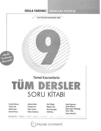 TEMEL KAVRAMLARLA TÜM DERSLER SORU KİTABI