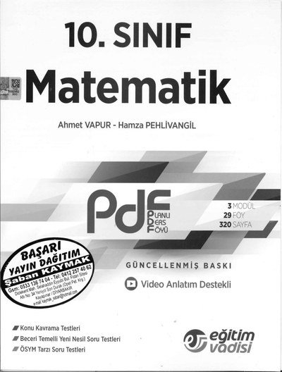 MATEMATİK PLANLI DERS FÖYÜ GÜNCELLENMİŞ BASKI Panda Fotokopi & Baskı Merkezi