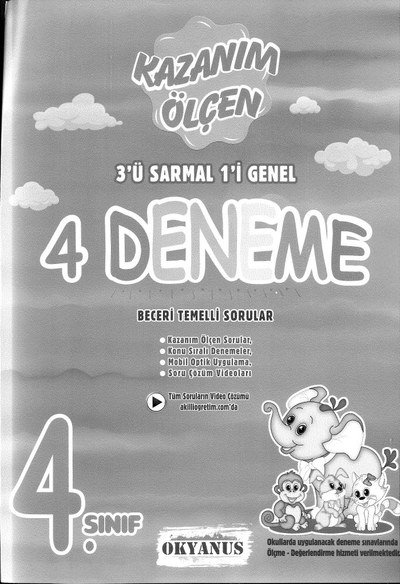 KAZANIM ÖLÇEN 4 DENEME Panda Fotokopi & Baskı Merkezi