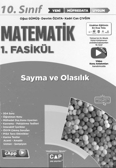 MATEMATİK 1 .FASİKÜL SAYMA VE OLASILIK Panda Fotokopi & Baskı Merkezi