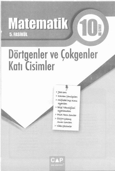 MATEMATİK 5. FASİKÜL DÖRTGENLER VE ÇOKGENLER KATI CİSİMLER Panda Fotokopi & Baskı Merkezi