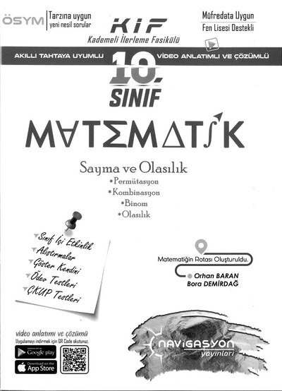 MATEMATİK SAYMA VE OLASILIK Panda Fotokopi & Baskı Merkezi