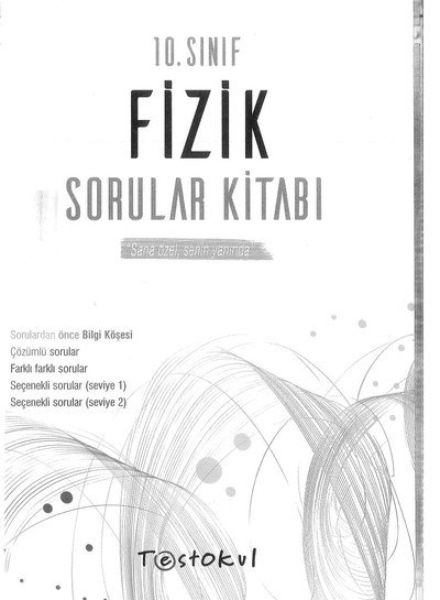 FİZİK SORULAR KİTABI Panda Fotokopi & Baskı Merkezi