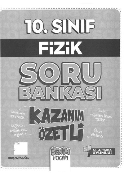 FİZİK SORU BANKASI KAZANIM ÖZETLİ BENİM HOCAM Panda Fotokopi & Baskı Merkezi