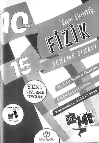 15 ADET DENEME SINAVI FİZİK TAM BENLİK Panda Fotokopi & Baskı Merkezi