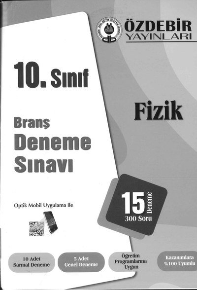 BRANŞ DENEME SINAVI FİZİK 15 DENEME 300 SORU Panda Fotokopi & Baskı Merkezi
