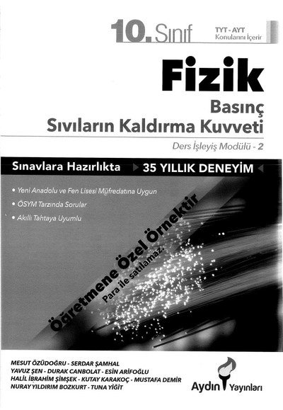 FİZİK BASINÇ SIVILARIN KALDIRMA KUVVETİ