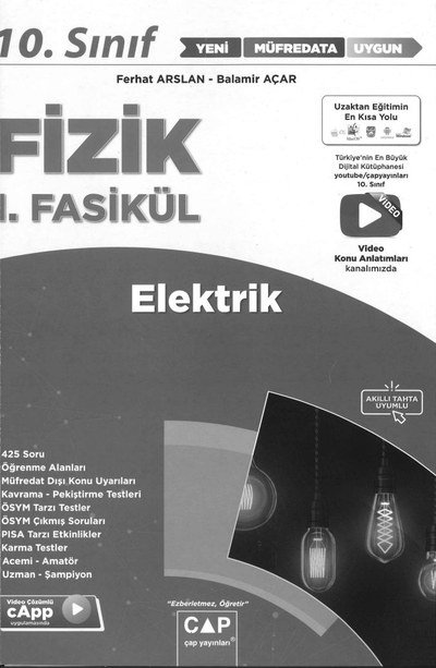 FİZİK 1. FASİKÜL ELEKTRİK Panda Fotokopi & Baskı Merkezi