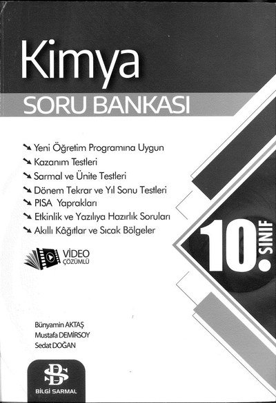 KİMYA SORU BANKASI Panda Fotokopi & Baskı Merkezi