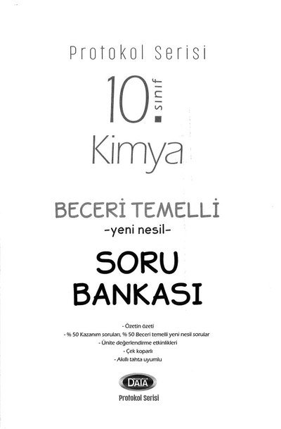 KİMYA BECERİ TEMELLİ YENİ NESİL SORU BANKASI Panda Fotokopi & Baskı Merkezi