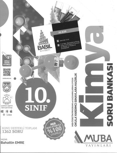 KONU DESTEKLİ TOPLAM 1262 SORU KİMYA Panda Fotokopi & Baskı Merkezi