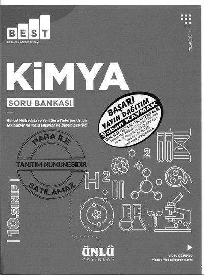 KİMYA SORU BANKASI Panda Fotokopi & Baskı Merkezi