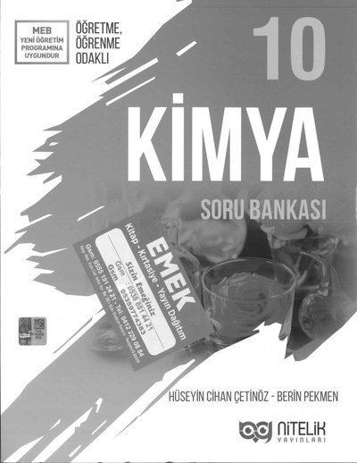 KİMYA SORU BANKASI Panda Fotokopi & Baskı Merkezi