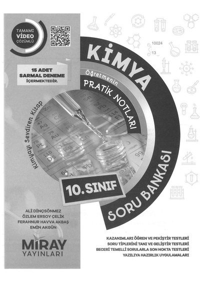 KİMYA ÖĞRETMENİN PRATİK NOTLARI SORU BANKASI Panda Fotokopi & Baskı Merkezi