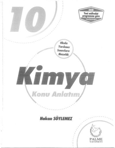 KİMYA KONU ANLATIM Panda Fotokopi & Baskı Merkezi