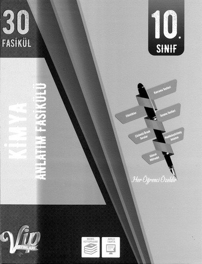 KİMYA ANLATIM FASİKÜLÜ 30 FASİKÜL